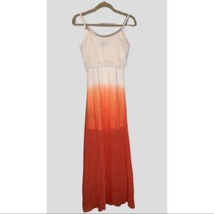 Maxi Orange Gradient Dress